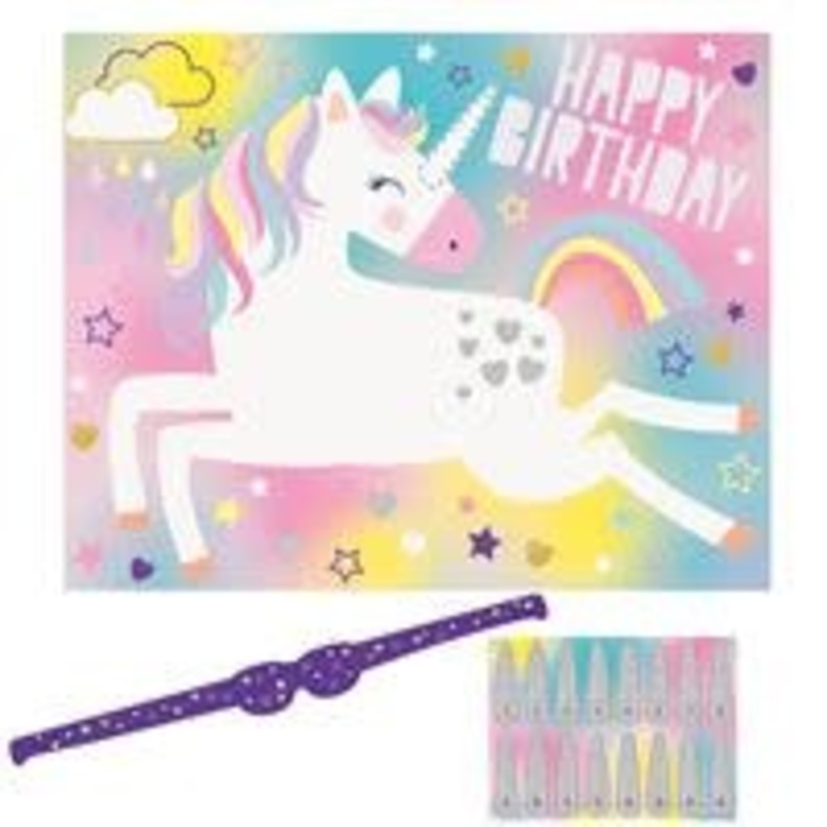 unique Unicorn 'Pin The Horn' Party Game - 16ct.