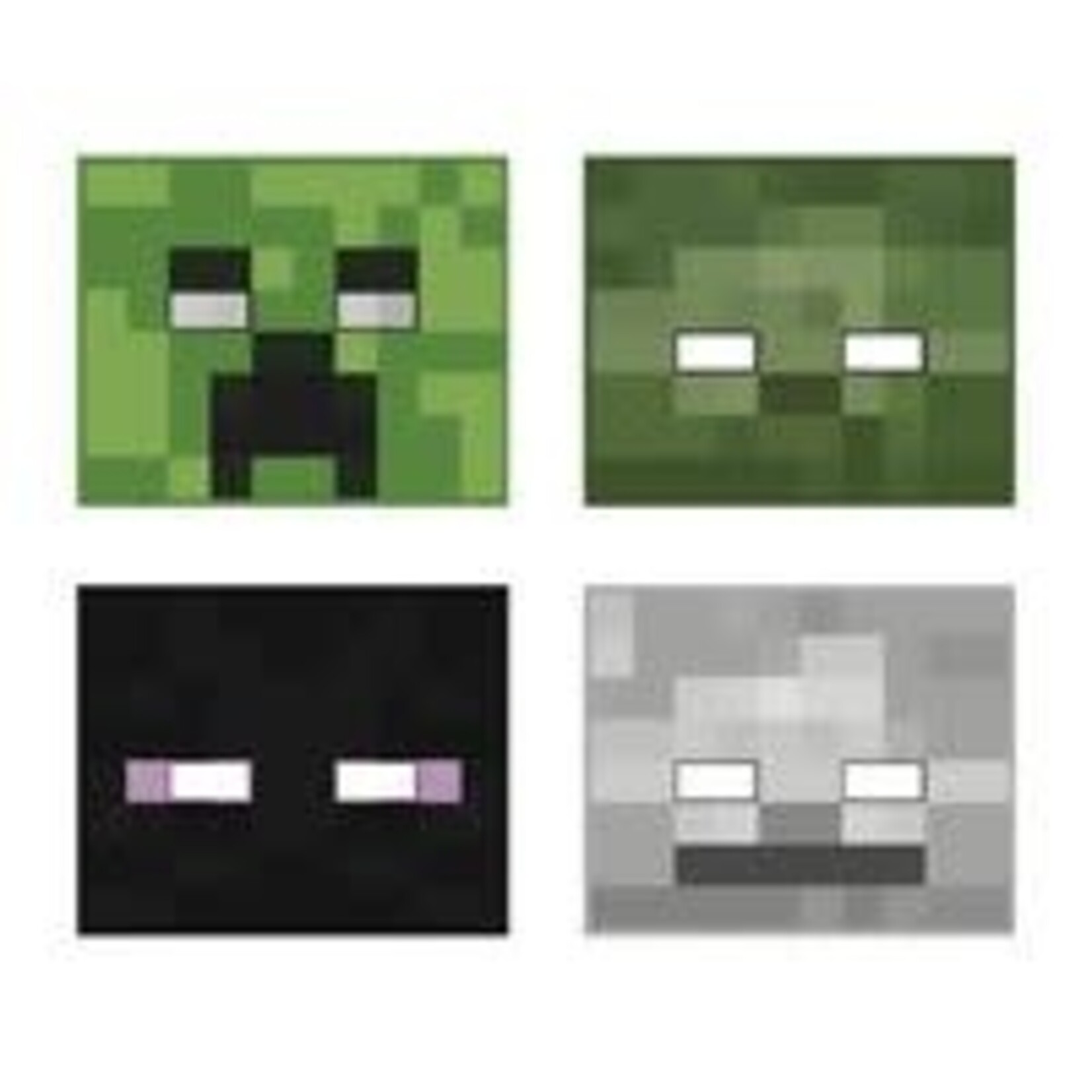 unique Minecraft Party Masks - 8ct. (4 Asst. Styles)