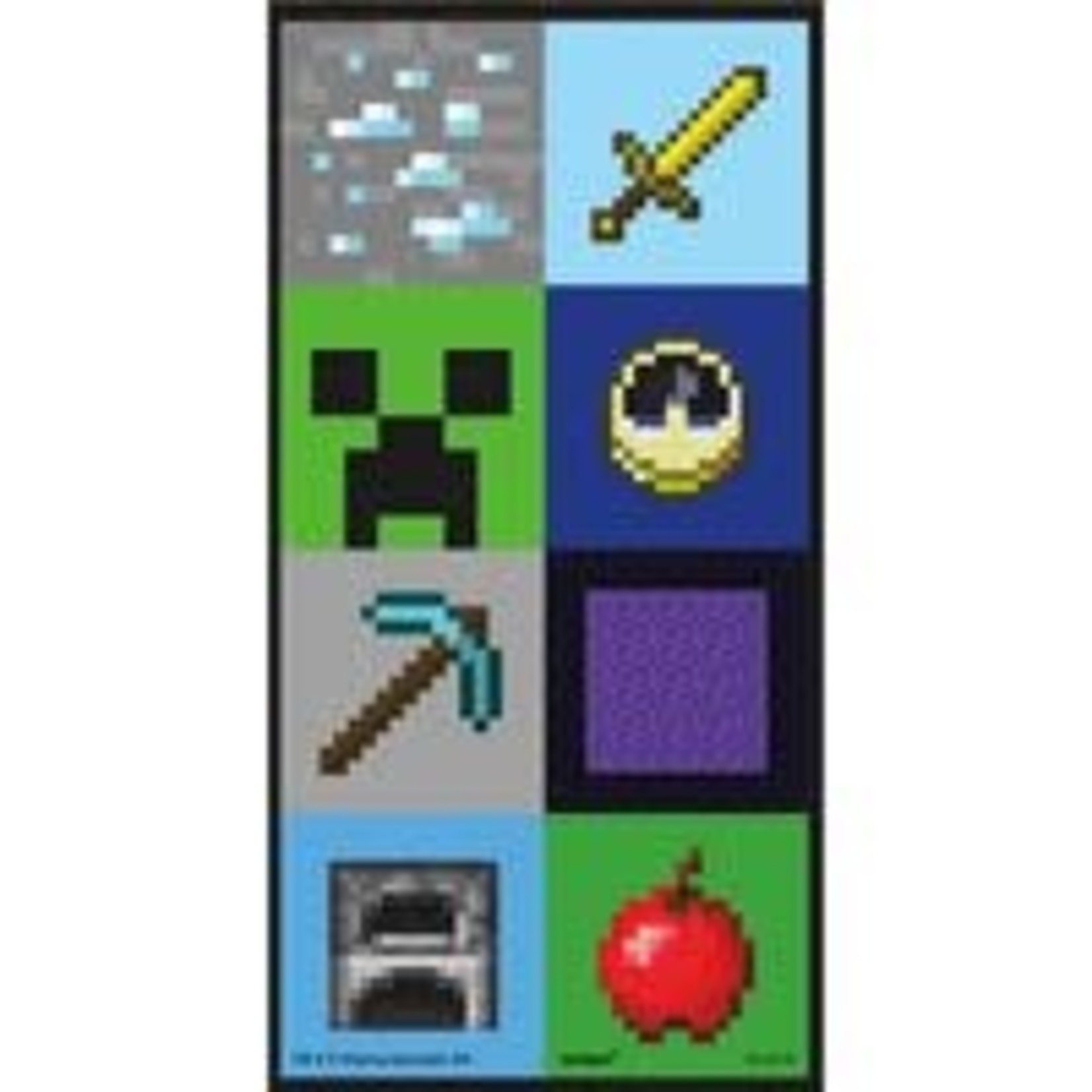 unique Minecraft 3-D Stickers - 16ct.