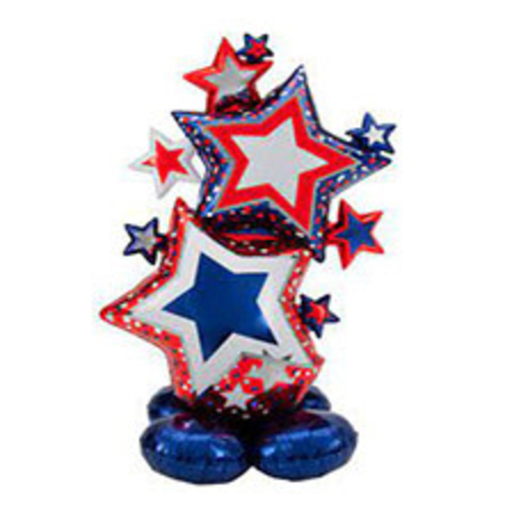 AirLoonz 59" Patriotic Star Cluster Airloonz - 1ct. ( Air-Filled Only)