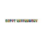 Beistle 5' Happy Retirement Multi-Color Banner - 1ct.