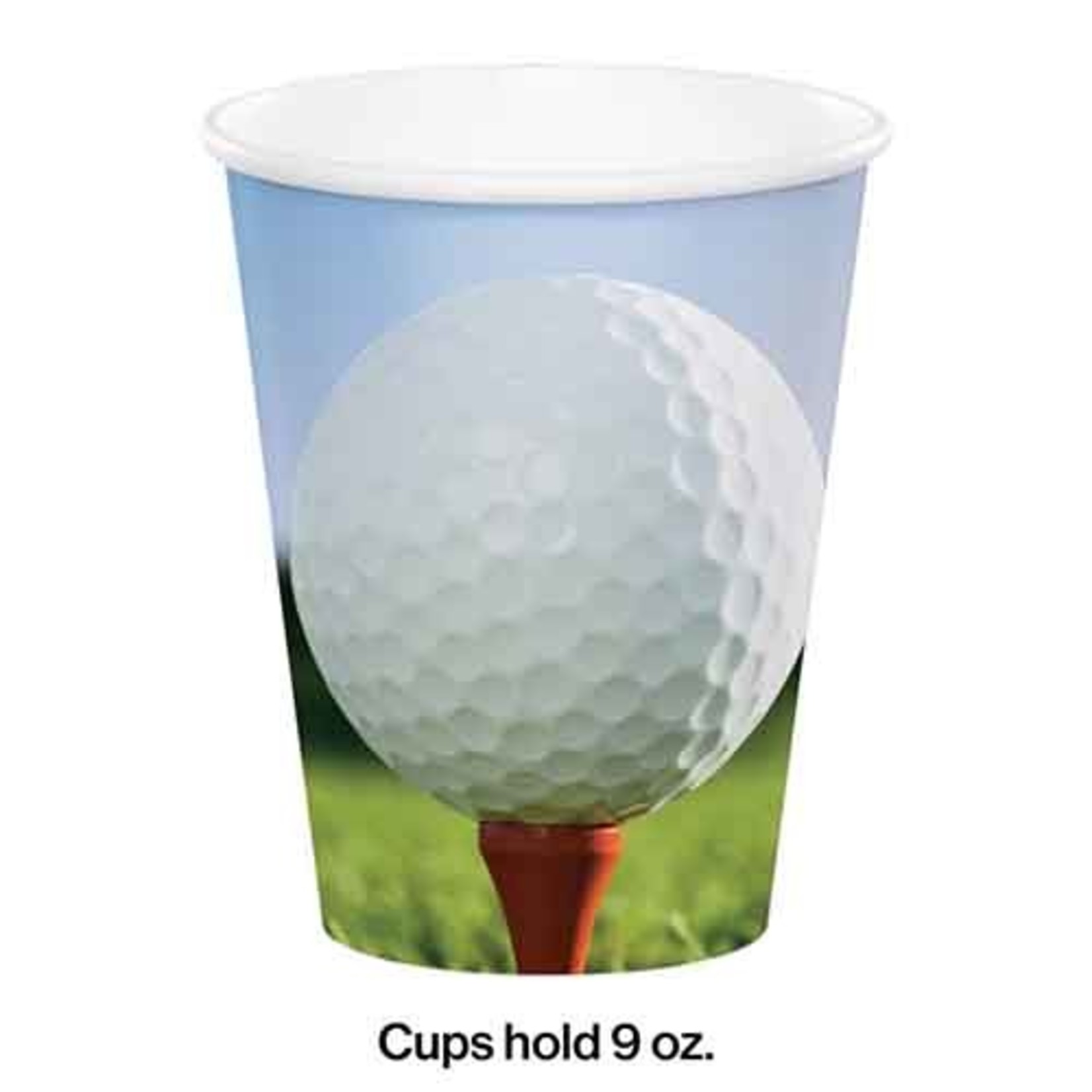 Creative Converting 9oz. Golf Fanatic Paper Cup - 8ct.