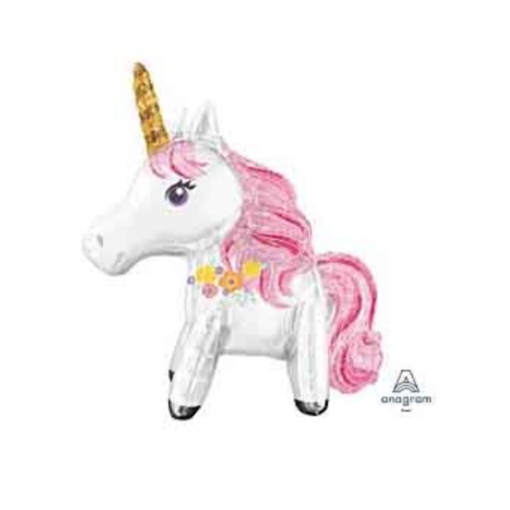Anagram Magical Unicorn Air-Filled Balloon - 1ct. -  ( 22" x 25" )