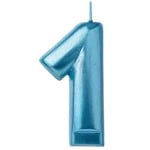 Amscan #1 Blue Birthday Number Candle - 1ct.