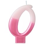 Amscan #0 Pink Dipped Birthday Number Candle - 1ct.