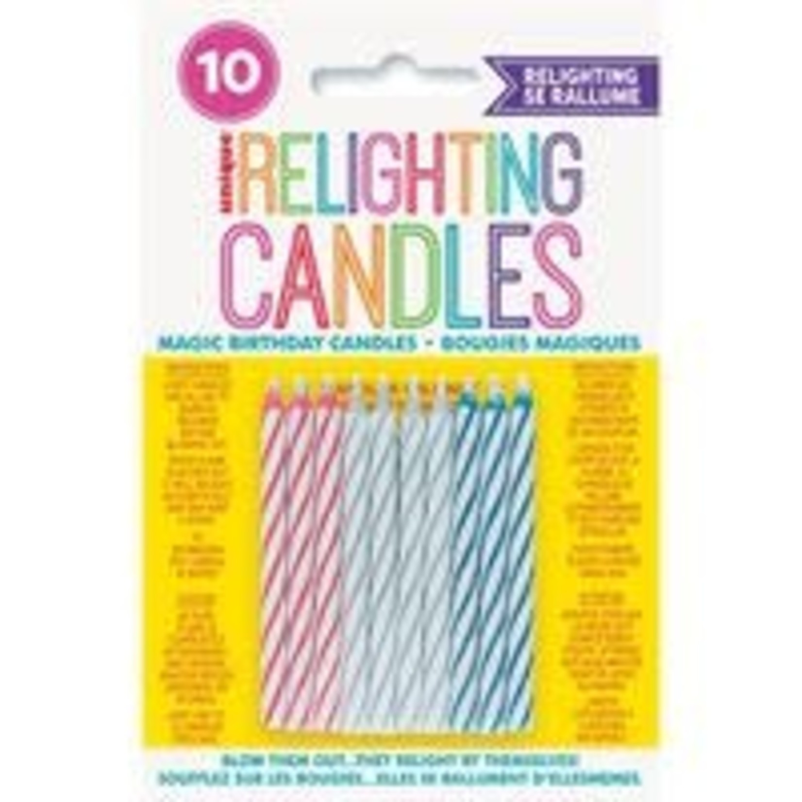 unique Re-Lighting Magic Birthday Candles - 10ct.