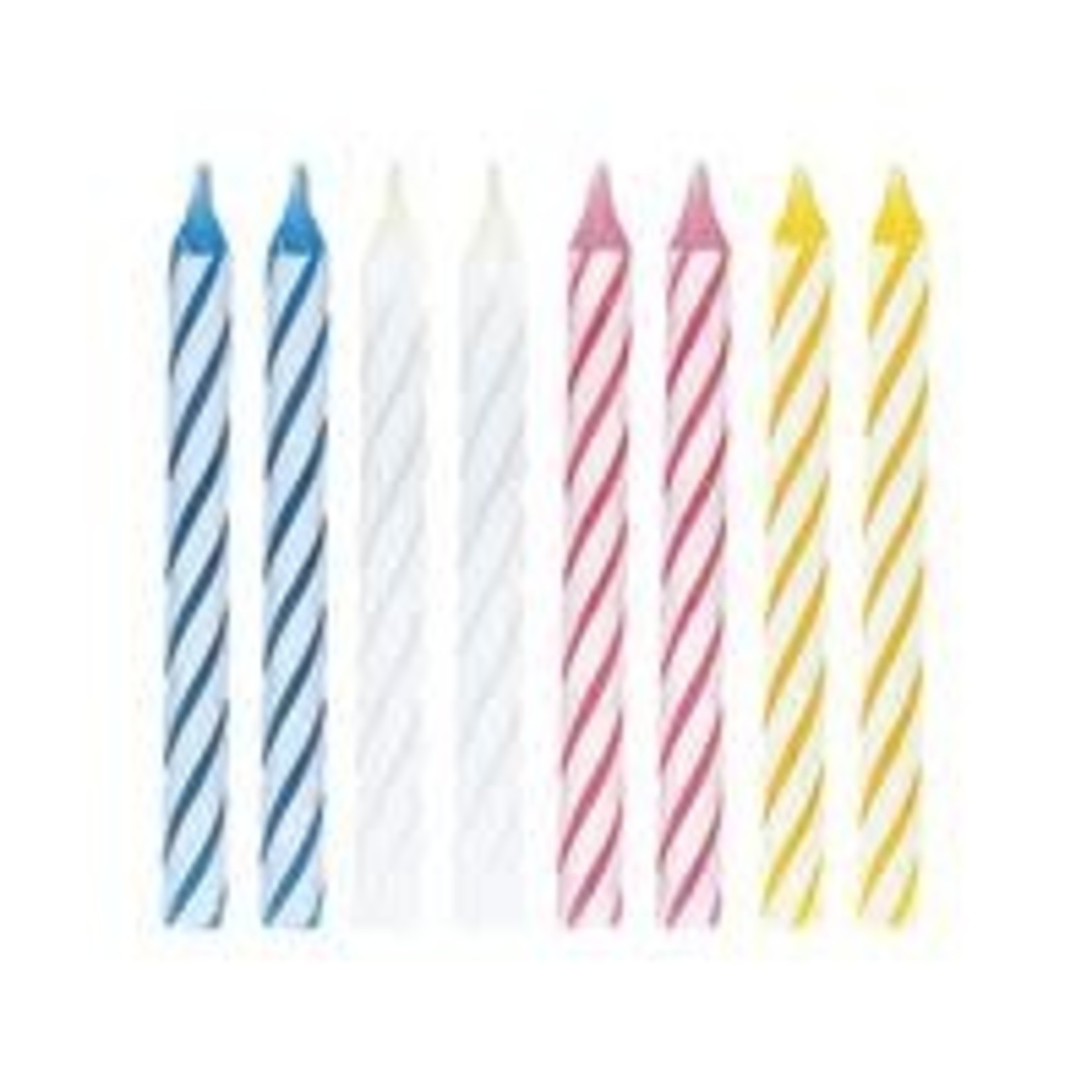 unique Multi-Color Spiral Birthday Candles - 24ct.