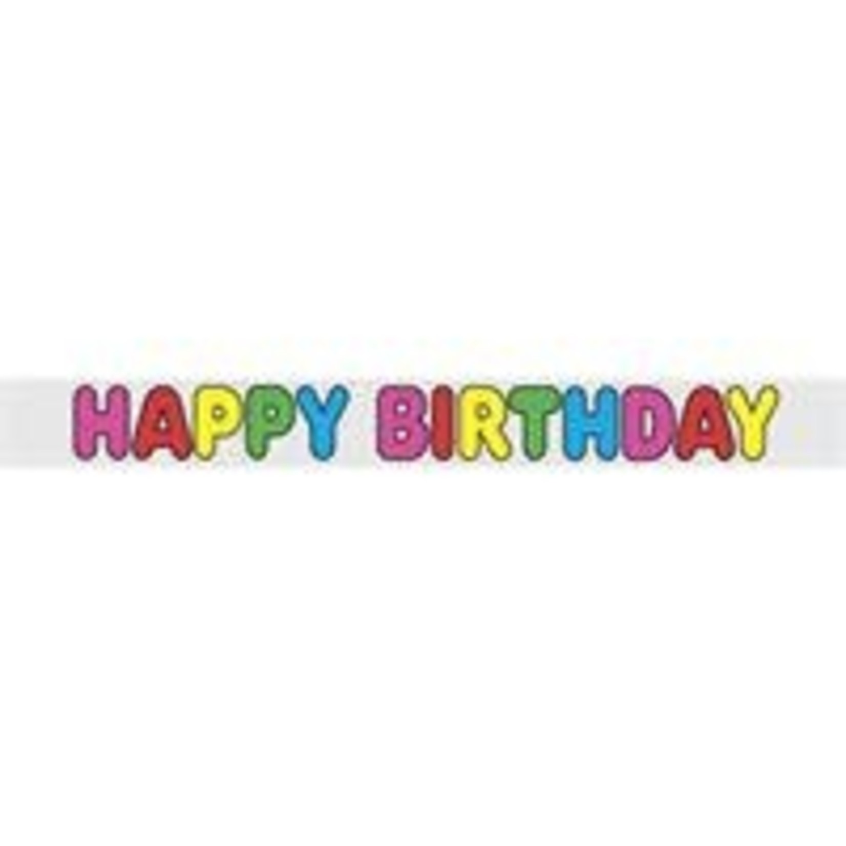 unique Happy Birthday Foil Banner - 12'