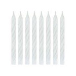 unique White Spiral Birthday Candles - 24ct.