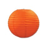 Beistle 9.5"  Orange Paper Lanterns - 3ct.