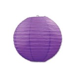 Beistle 9.5" Purple Paper Lanterns - 3ct.