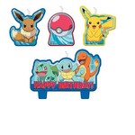 Amscan Pokemon Birthday Candle Set - 4ct.