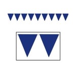 Beistle Blue Pennant Banner - 12'