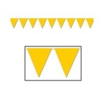Beistle Yellow Pennant Banner - 12'
