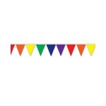 Beistle Rainbow Pennant Banner - 12'