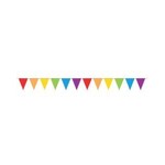 Beistle Dots & Stripes Pennant Banner - 12'