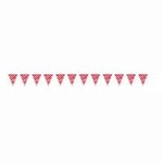 unique Ruby Red Dots Pennant Banner - 12ft.