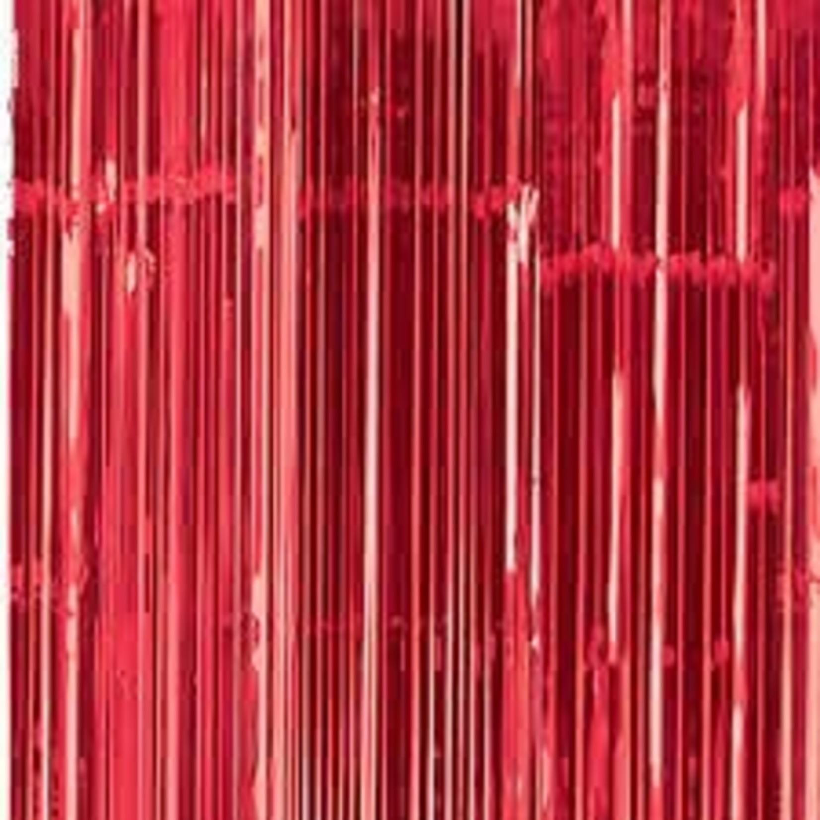 Natural Star Inc. Red Foil Backdrop/Door Curtain - 40" x 10'