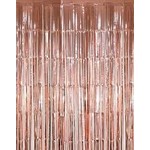 Natural Star Inc. Rose Gold Foil Backdrop/Door Curtain - 40" x 10'