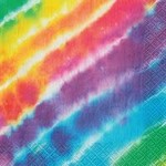 unique Tie Dye Beverage Napkins - 16ct.