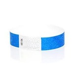 MedTech Wristbands Neon Blue Supertek Adhesive Paper Wristbands - 100ct.