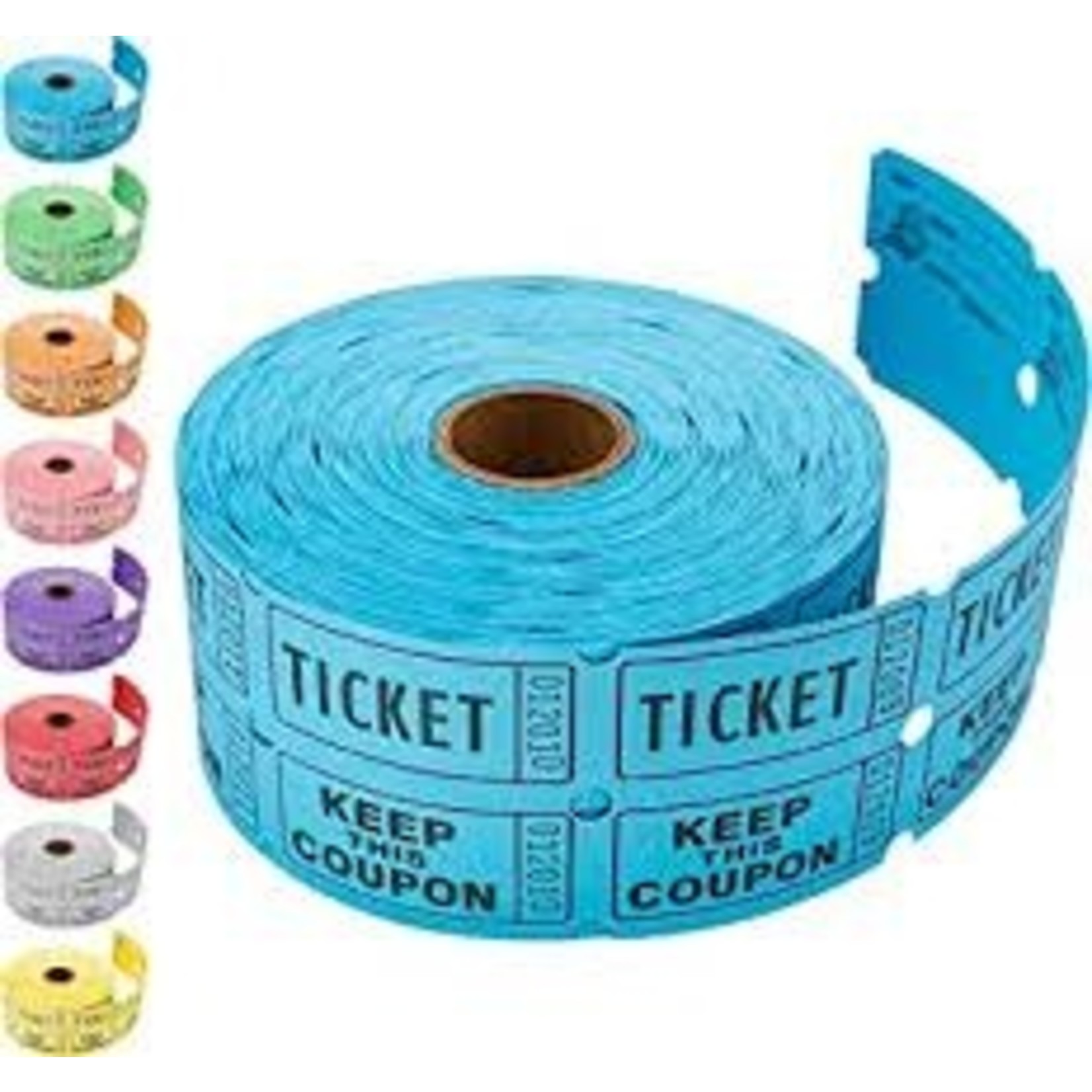 Indiana Ticket Company Large Double Roll Raffle Tickets - 2000ct.