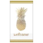 Amscan Golden Foil Pineapple Guest Towels - 16ct.