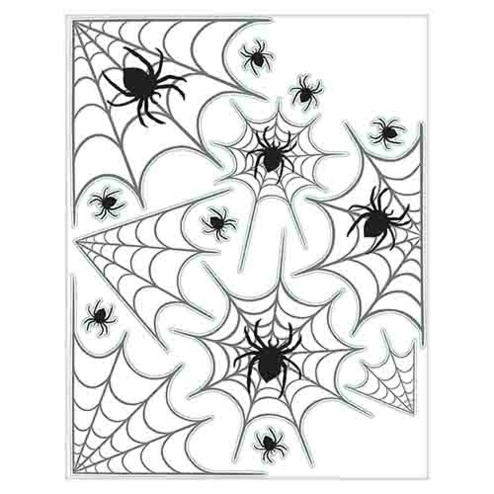 Amscan Halloween Spider Web Window Clings - 14ct.