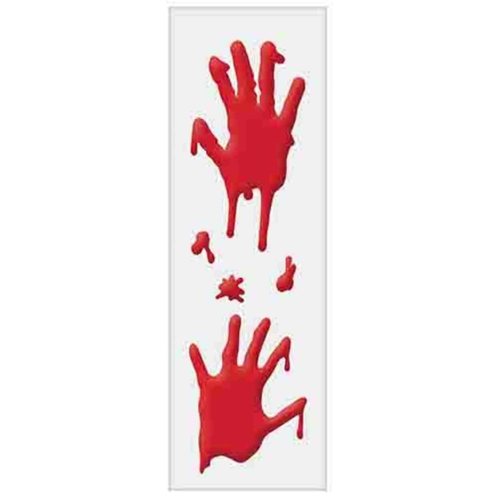 Amscan Bloody Hands Gel Wall Clings - 2ct.