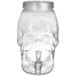 Amscan Clear Plastic Skull Shaped Drink Dispenser - Holds 1 Gallon