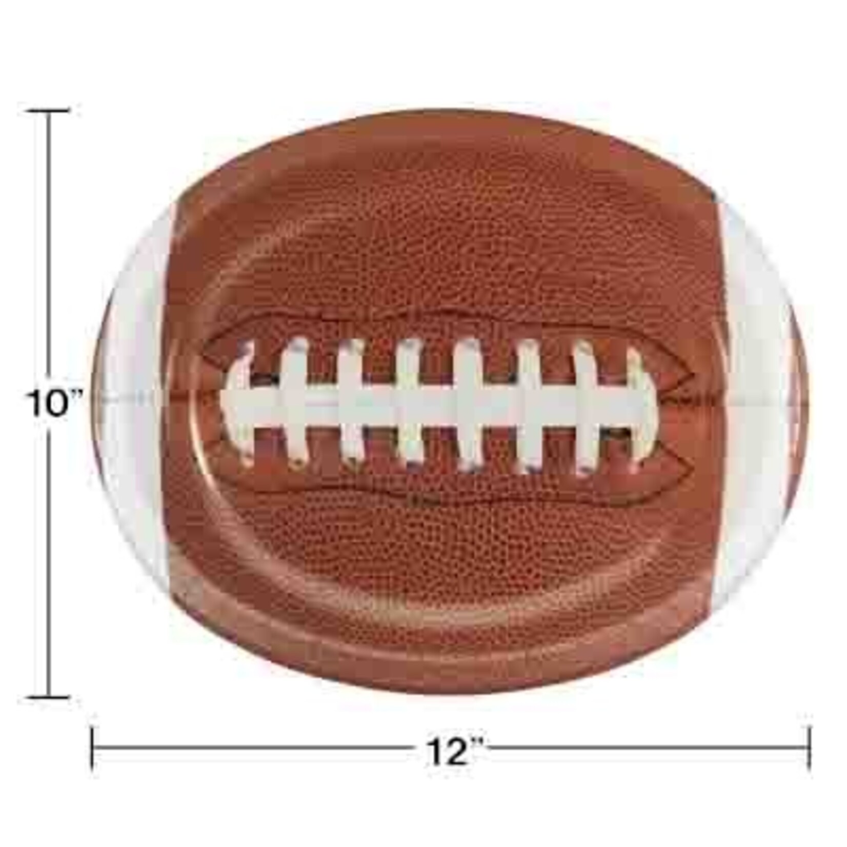 Creative Converting Touchdown Time Oval Platters - 8ct.