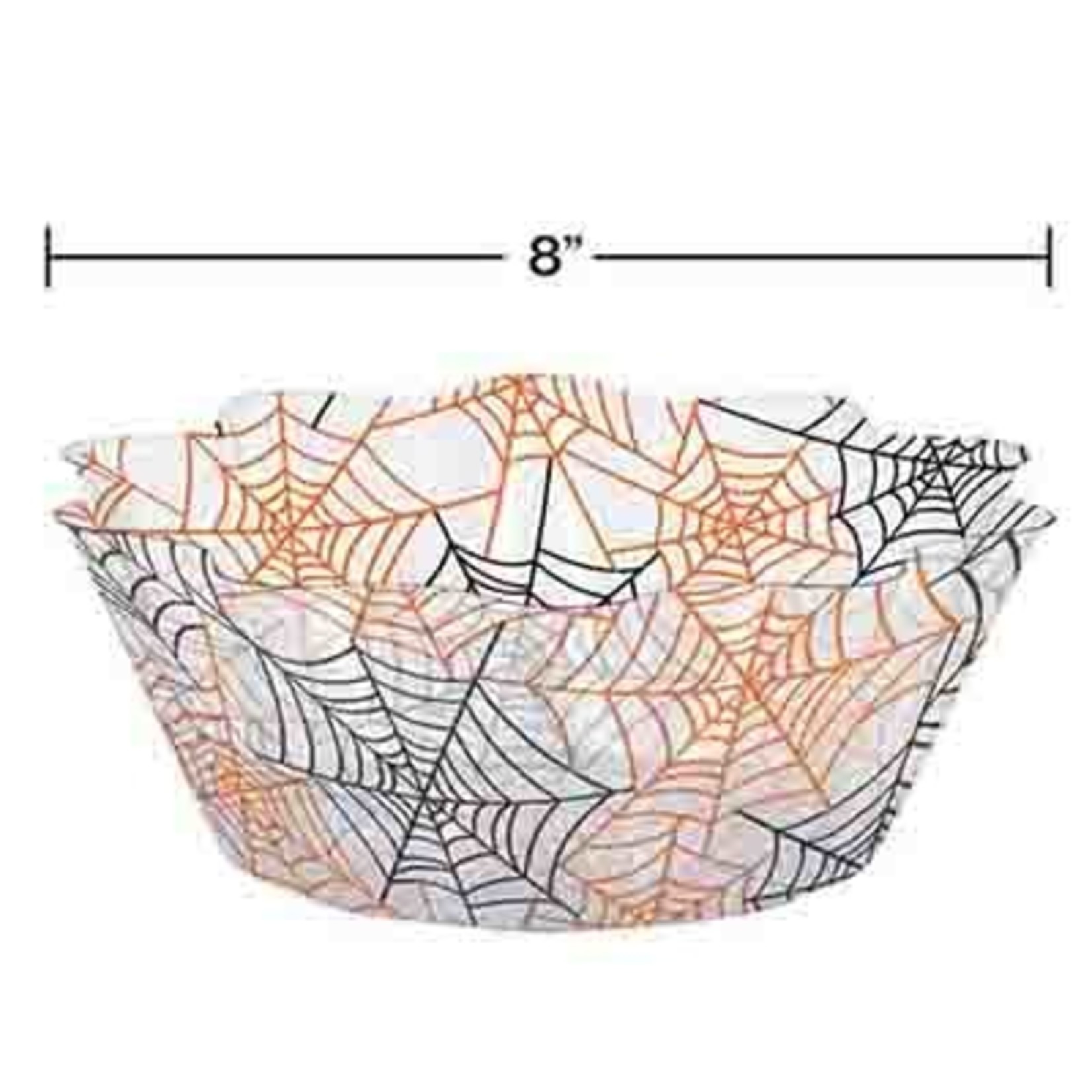Creative Converting 8" Spiderweb Fluted Bowl - 1ct.