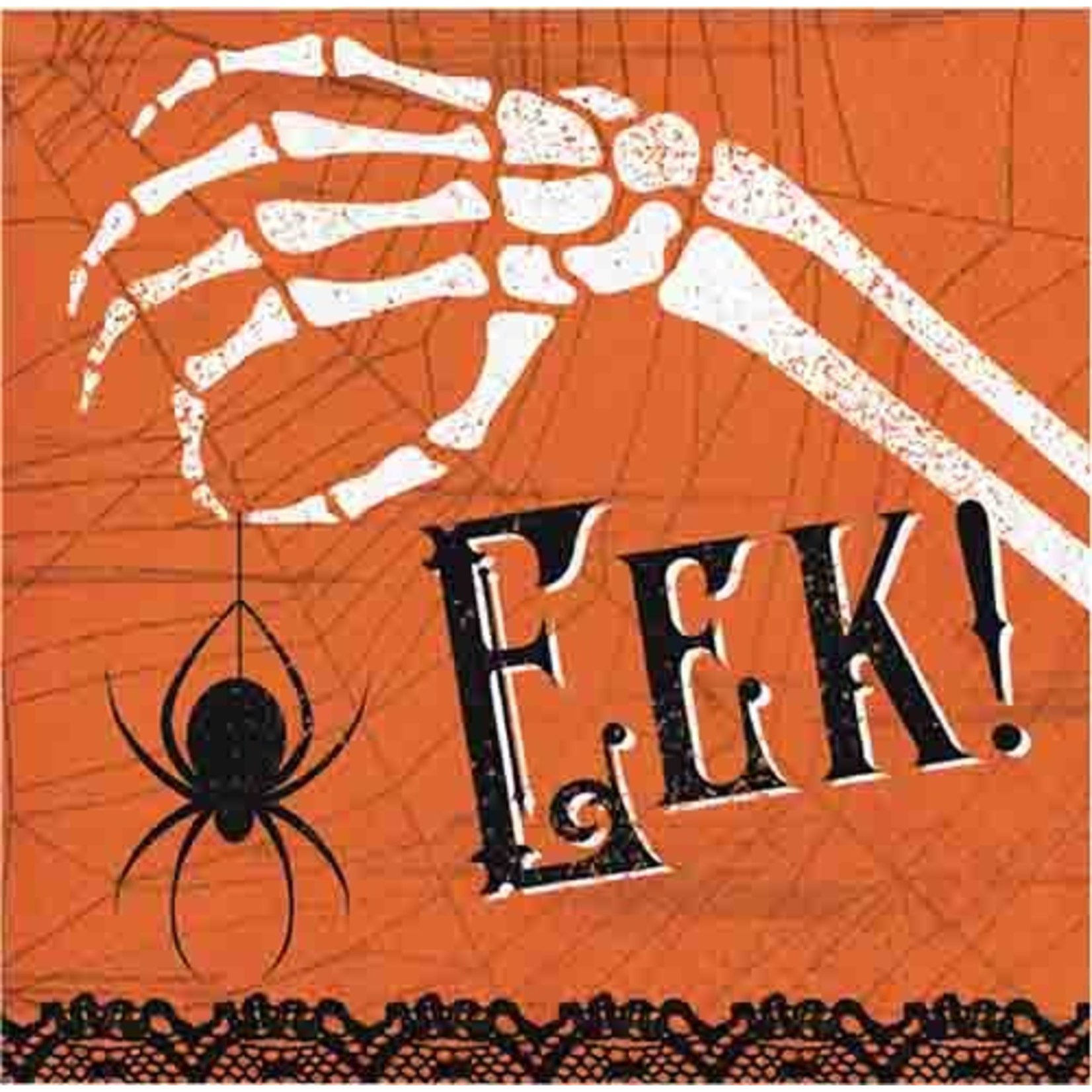 Creative Converting Wicked Webs 'Eek!' Beverage Napkins - 16ct.