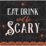 creative converting Wicked Webs 'Eat, Drink, & Be Scary' Beverage Napkins - 16ct.