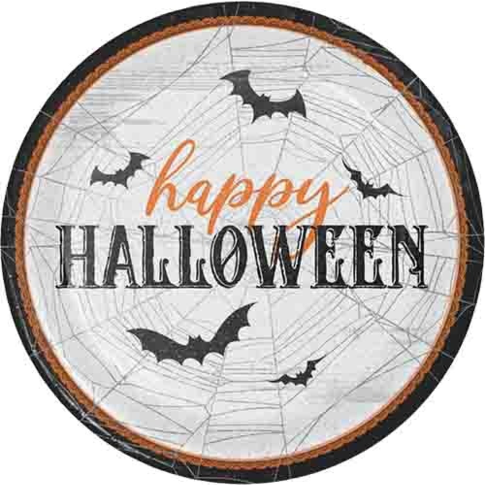 Creative Converting 9" Wicked Webs Halloween Plates - 8ct.