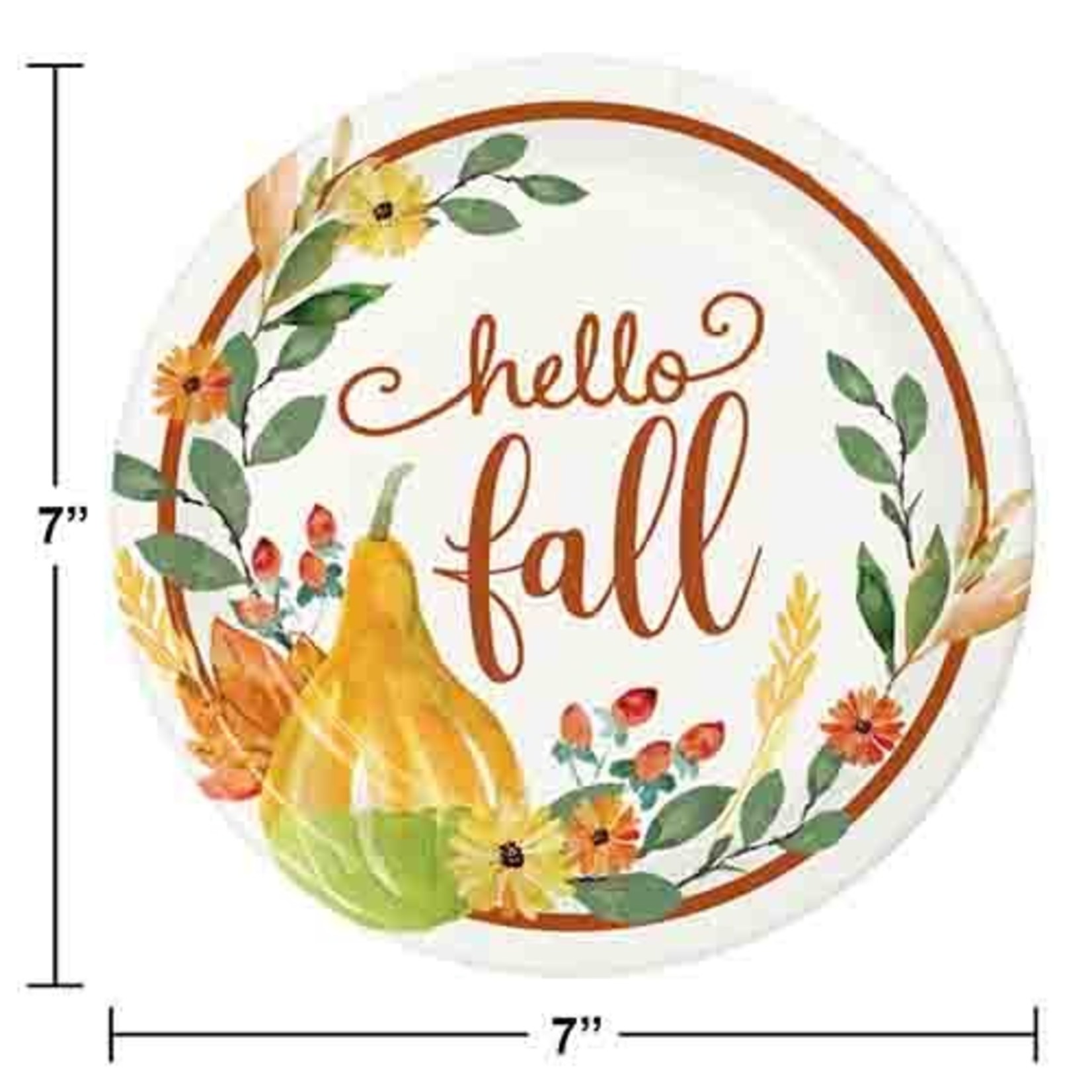 Creative Converting 7" Giving Thanks Plates - 8ct.