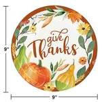 creative converting 9" Giving Thanks Plates - 8ct.