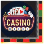 Amscan Casino Night Lunch Napkins - 16ct.