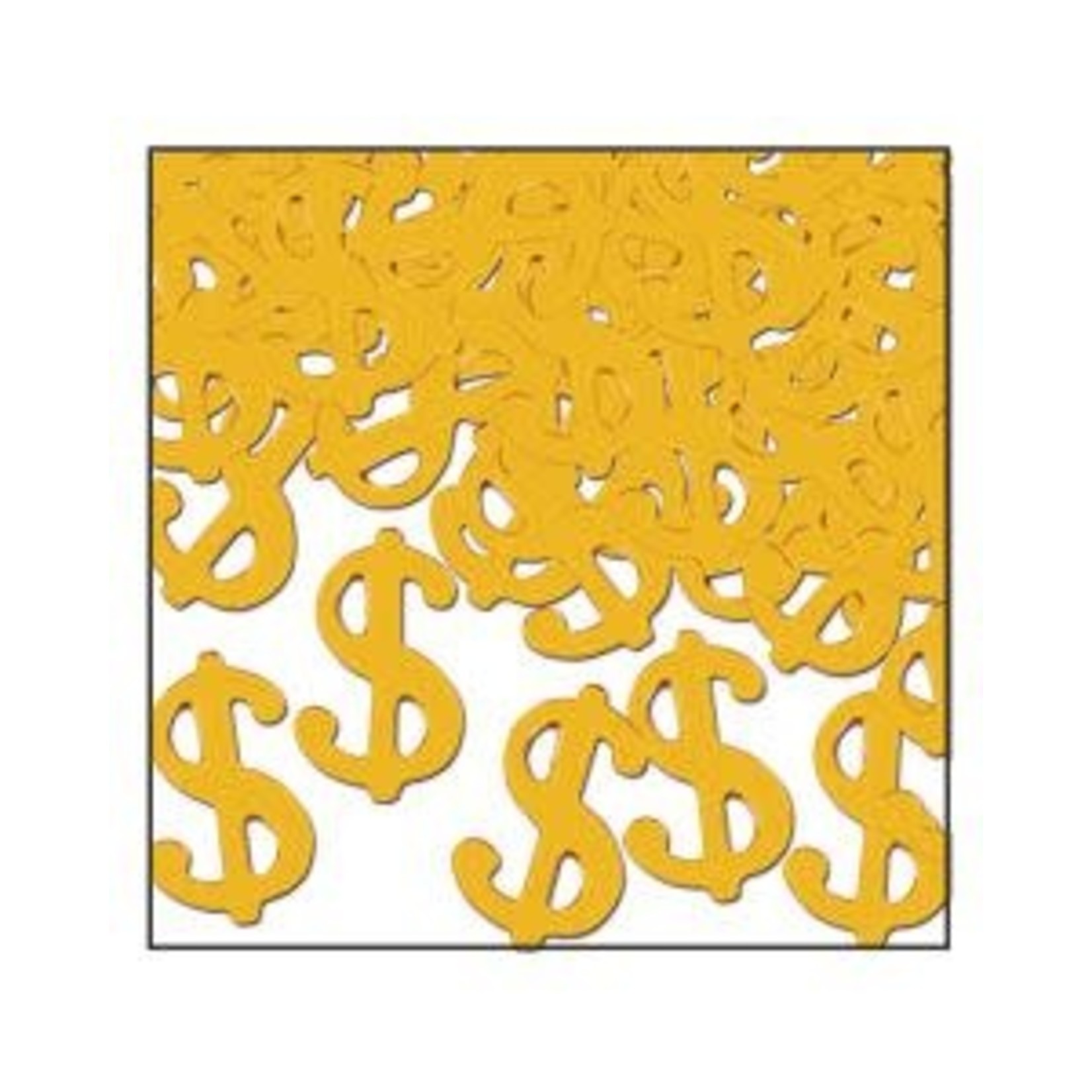 Beistle Gold Dollar Signs Confetti