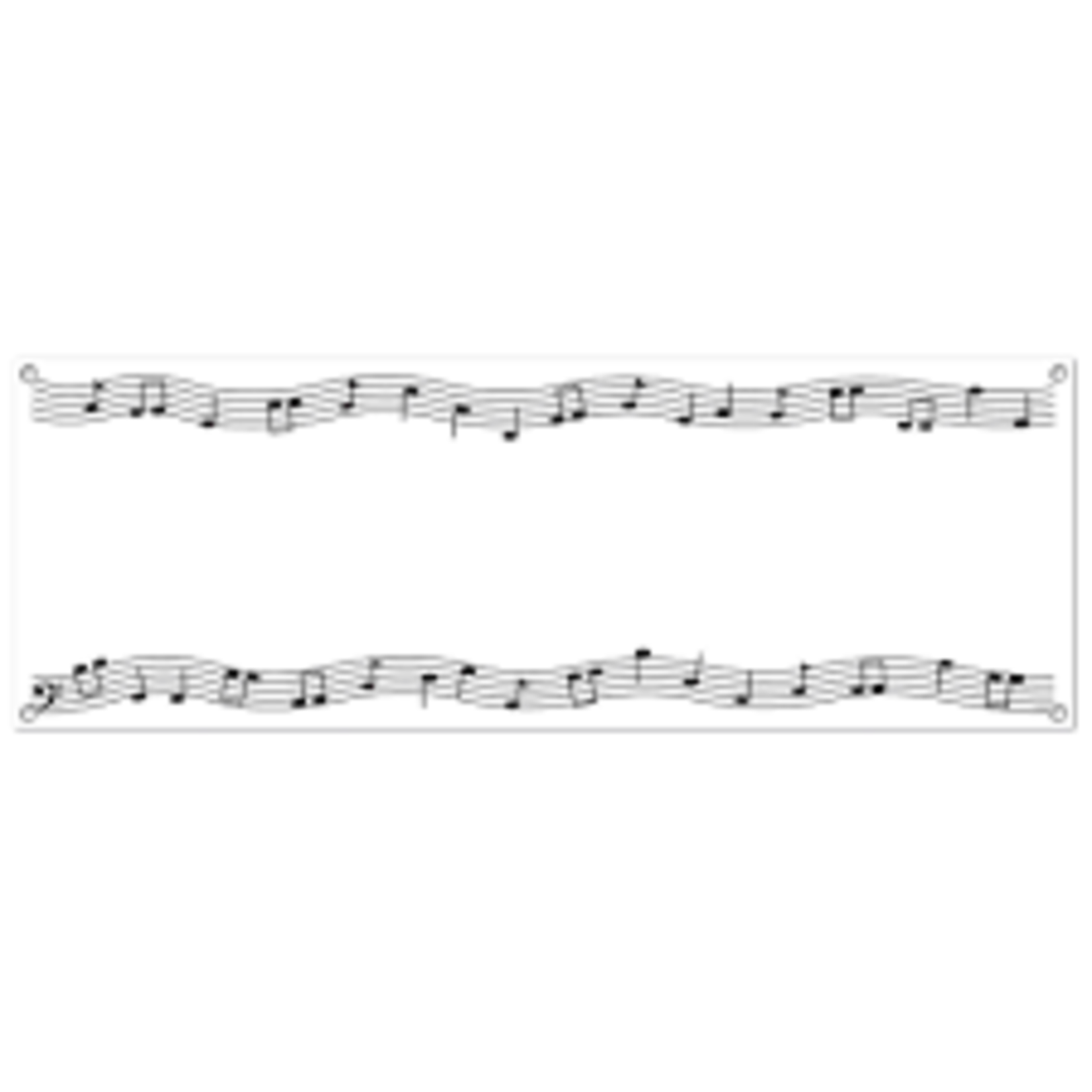 Beistle Musical Notes Customizable Banner - 21" x 5'