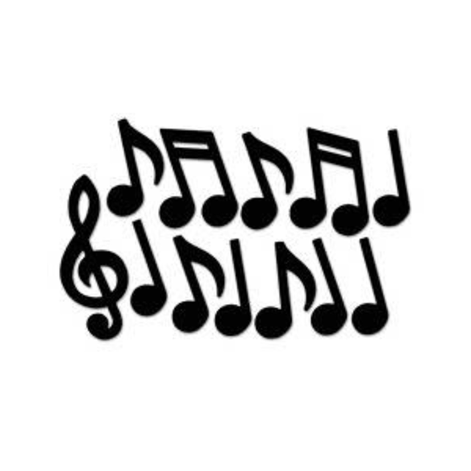 Beistle Musical Notes Cutouts - 12ct. (Various Sizes)