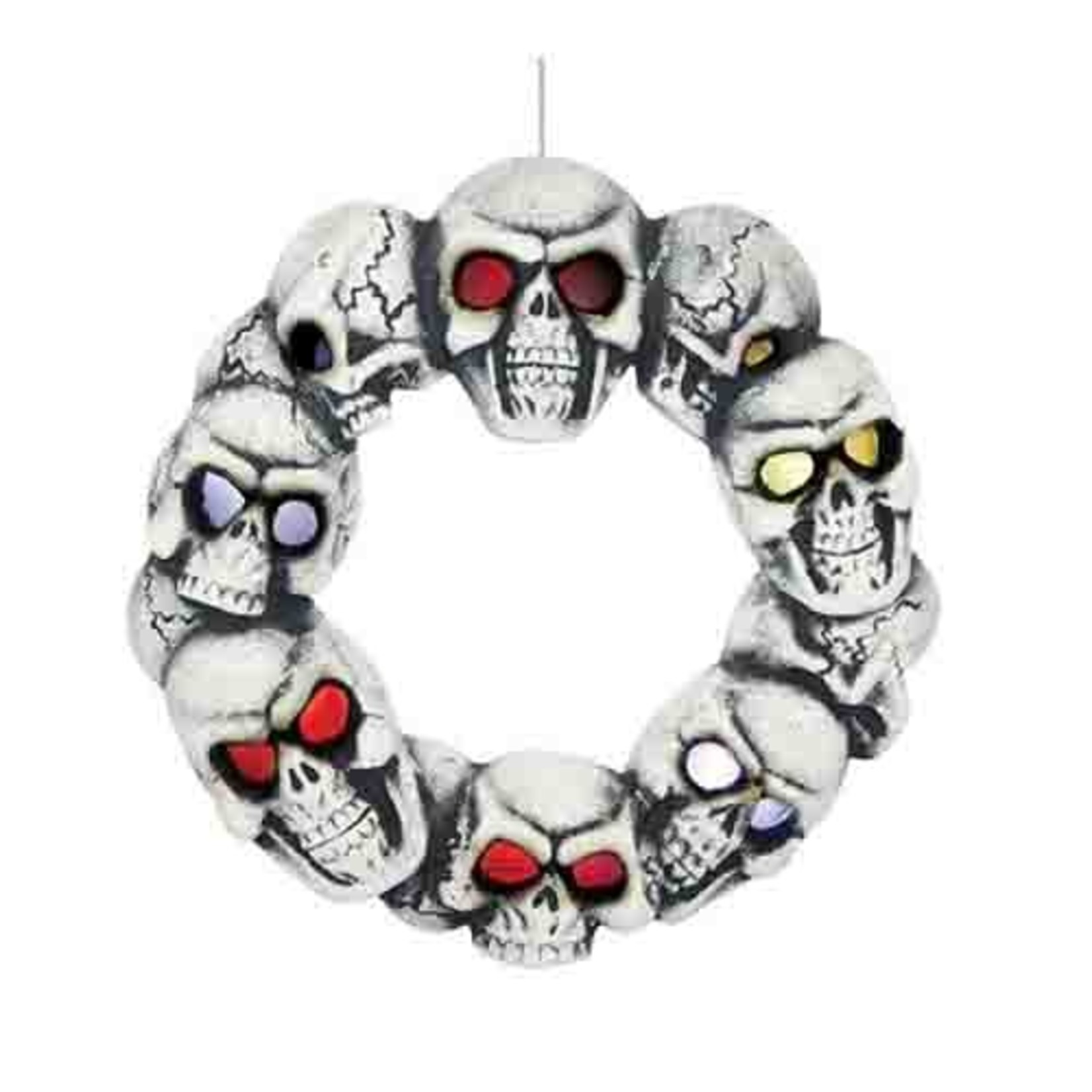 Sunstar Industries Inc. 15i" LED Light-Up Skull Wreath