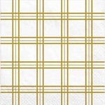 Amscan Gold Motifs Beverage Napkins - 40ct.