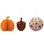Amscan Traditional Fall Paper Lanterns - 5ct.