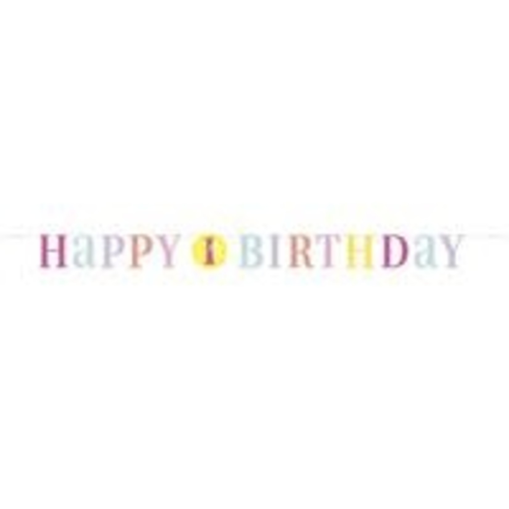 unique Pink Dots 1st Birthday Banner - 1ct. (6ft)