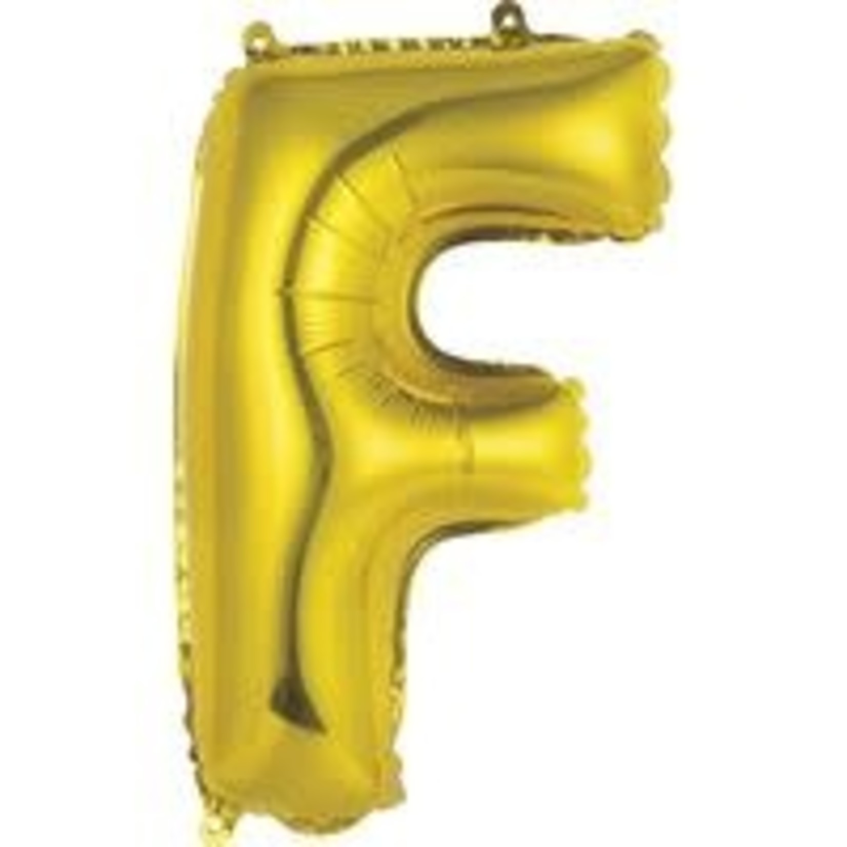 unique 14" Gold 'F' Air-Filled Mylar Balloons - 1ct.