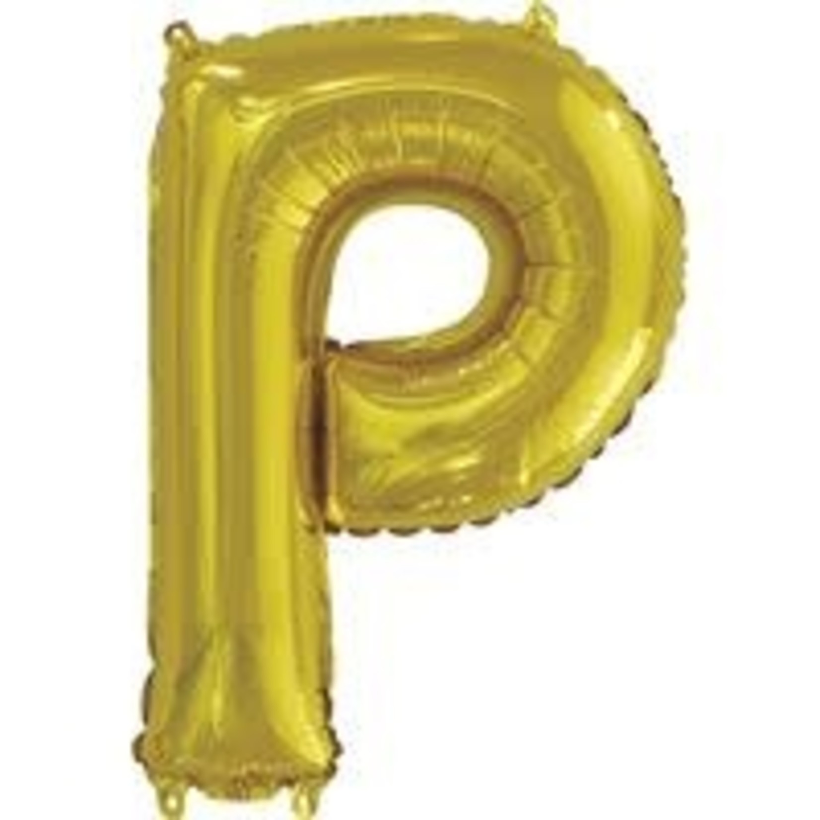 unique 14" Gold 'P' Air-Filled Mylar Balloon - 1ct.
