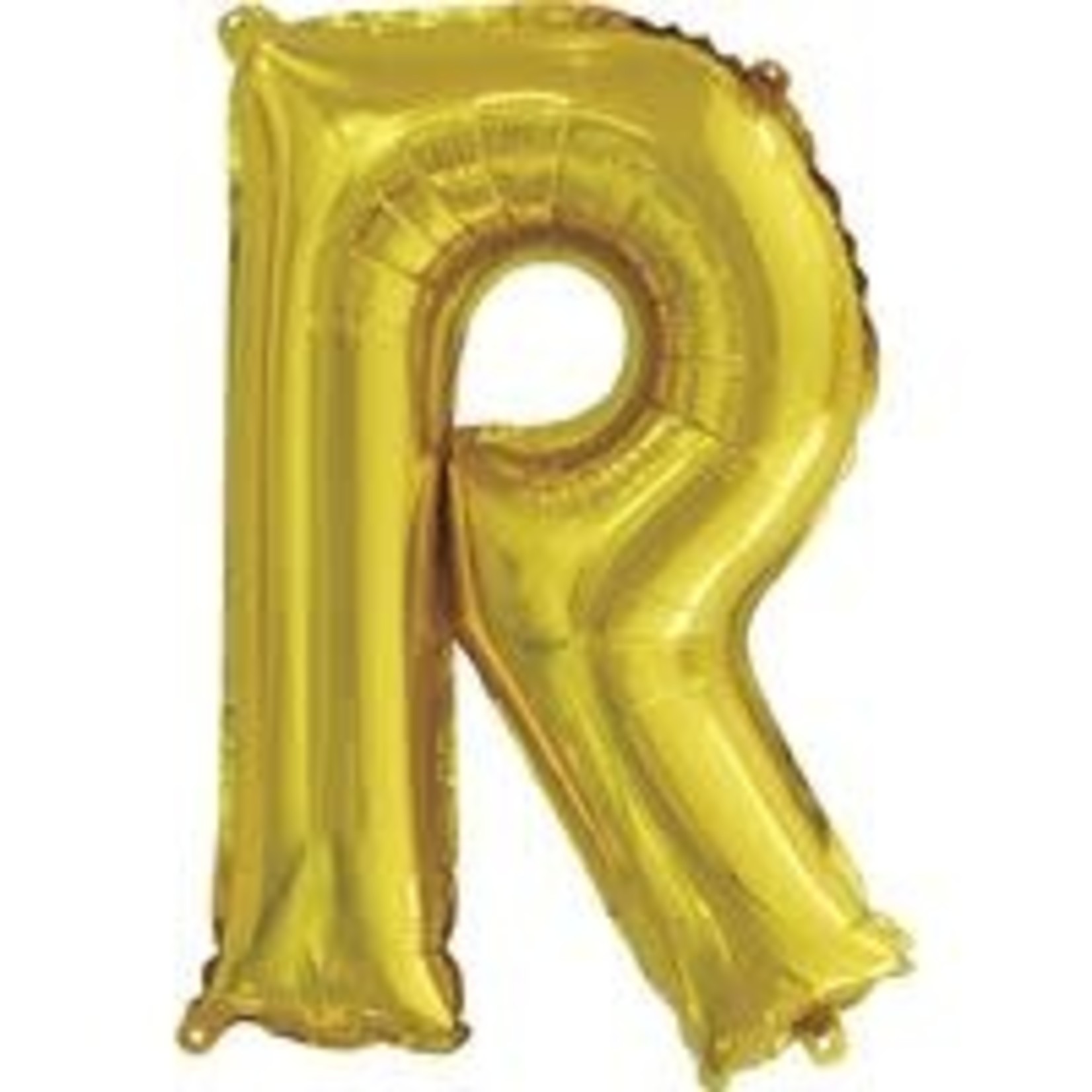 unique 14" Gold "R" Air-Filled Mylar Balloon - 1ct.