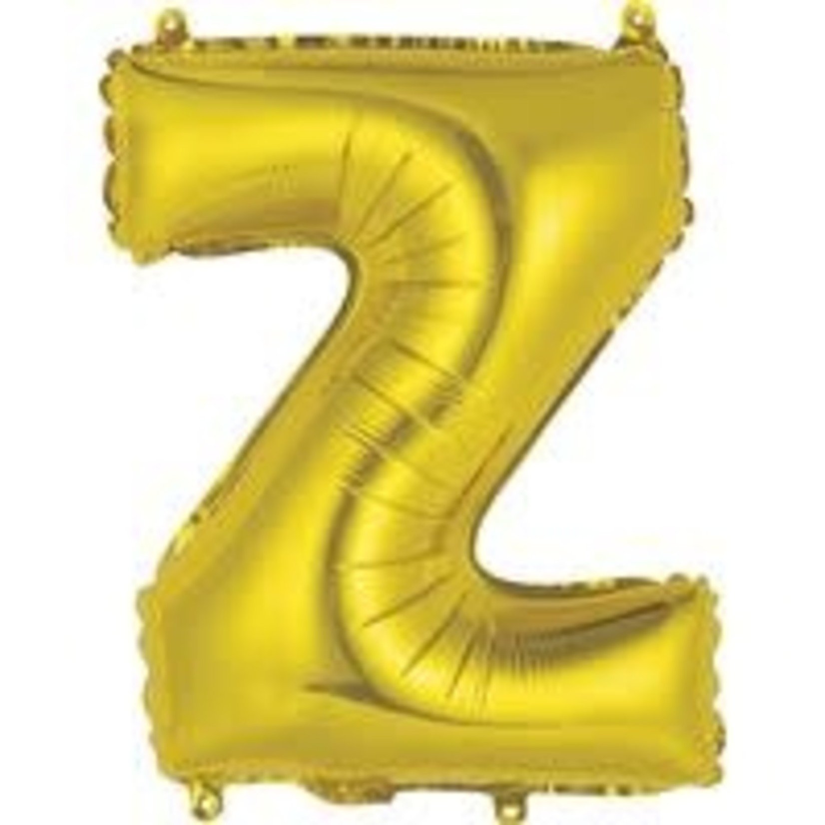 unique 14" Gold 'Z' Air-Filled Mylar Balloon -1ct.