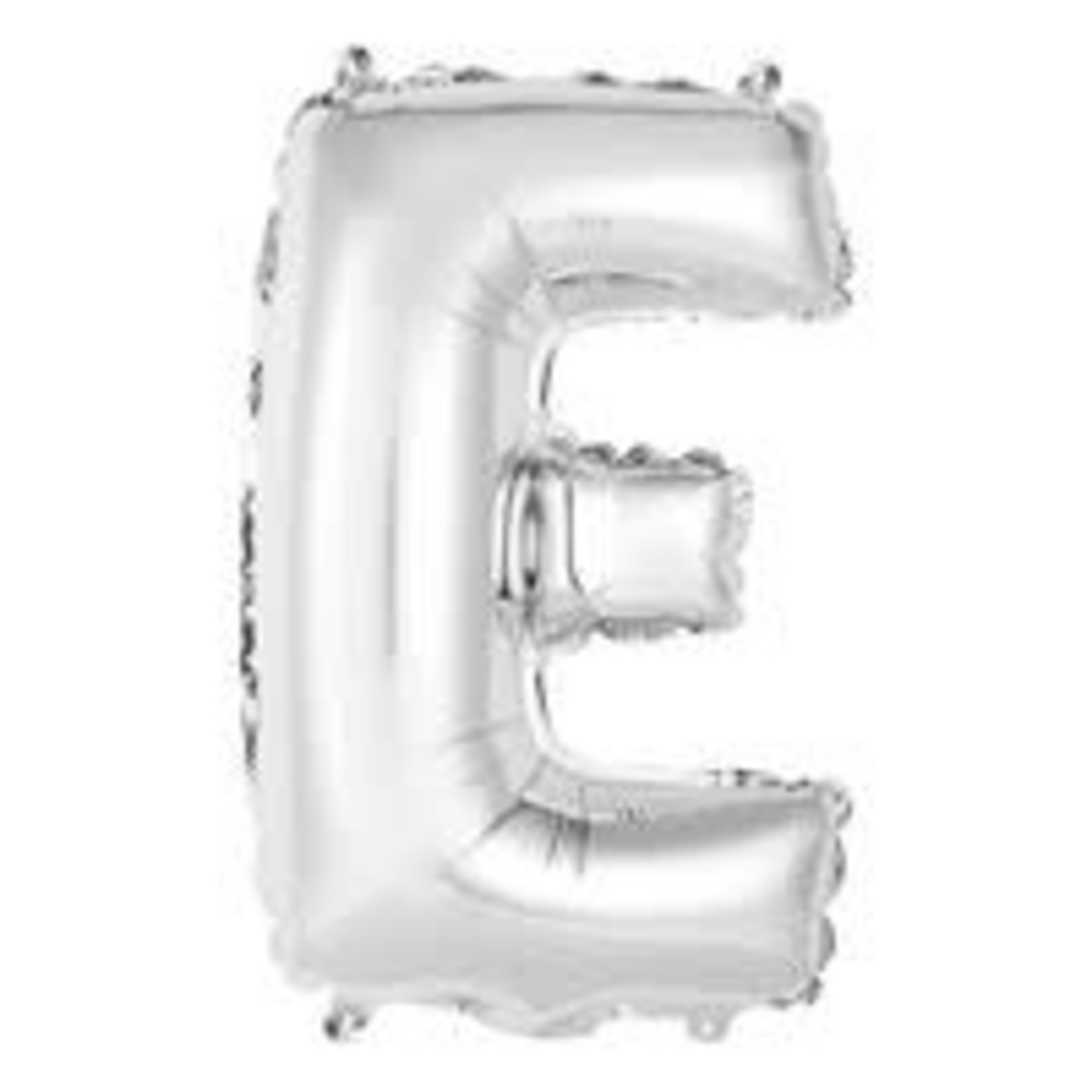 unique 14" Silver 'E' Air-Filled Mylar Balloon - 1ct.